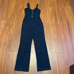S Express denim jean jumper romper jumpsuit
